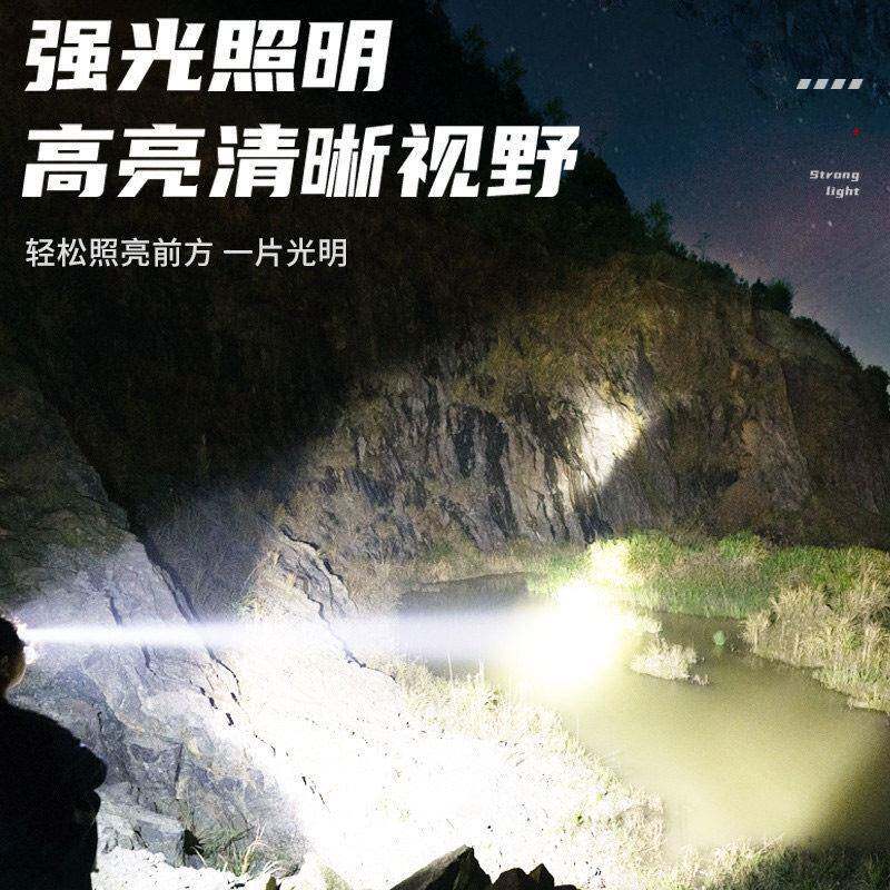 头灯光头戴式强充电式灯手电筒矿感应夜01944钓超亮鱼专用钓超长
