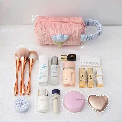 Cute Little Flower Cosmetics Storage Bag可爱小花化妆品收纳包