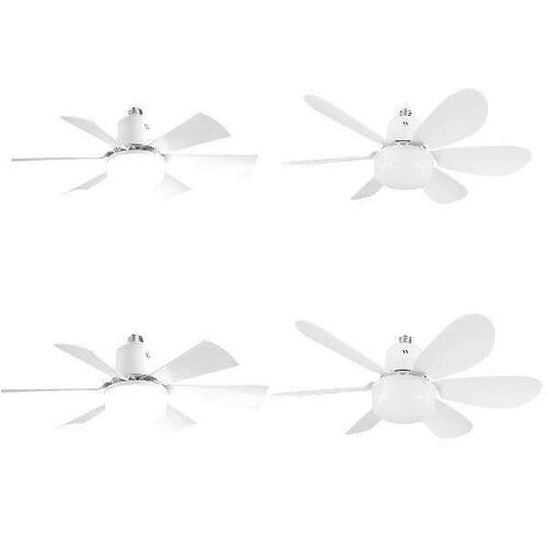 Socket Fan Light 3 Speeds Dimmable Screw in Ceiling Fan in