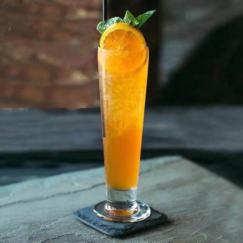长岛冰茶鸡尾酒杯酒吧奶茶咖啡杯奶昔杯柯林杯玻璃饮料杯果汁杯