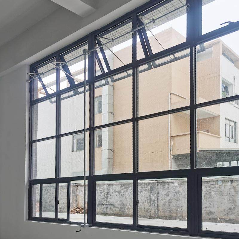 手摇摇开窗器手636重开窗机单笔一带关多联动下悬窗机曲型臂开窗