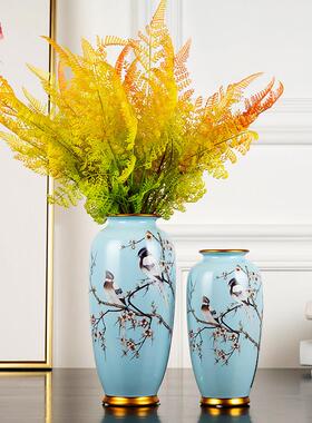 陶瓷花瓶插花鲜花水养餐厅桌面简约新中式客厅台面可水培欧式摆件