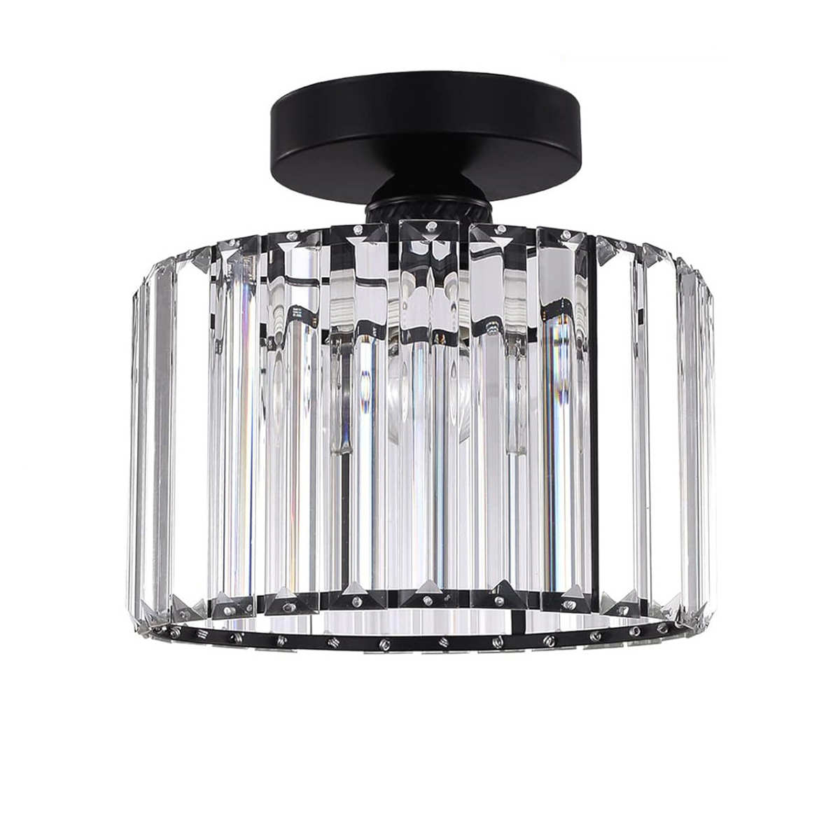 水晶过道灯门厅走廊玄关厨房卧室吸顶灯圆形现代简约厂家灯具批发