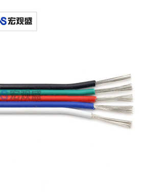 灯 条线26awg  延长线led线100720awg并线彩排灯505024awg带22awg