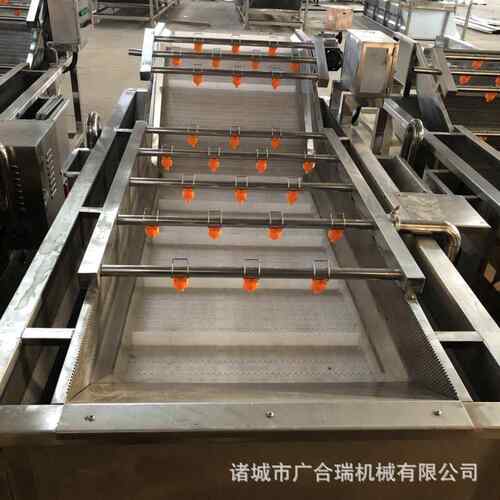 风厂家应EYJ果蔬气泡清蔬洗机叶菜类供菜清洗干流水线高压喷淋洗