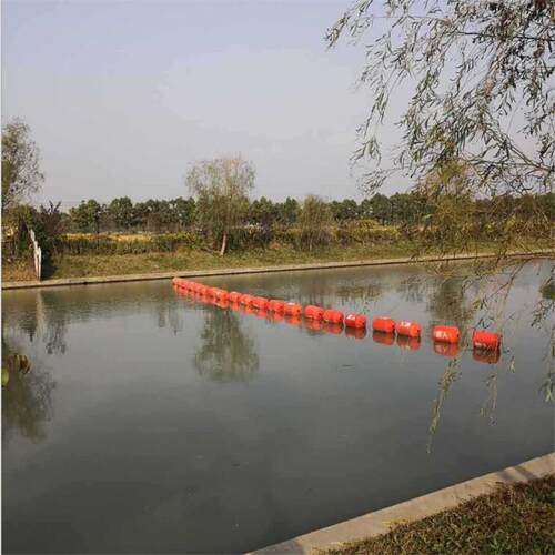 供应水域隔离拦船禁入串联式塑料圆形浮筒300*1000PE浮筒