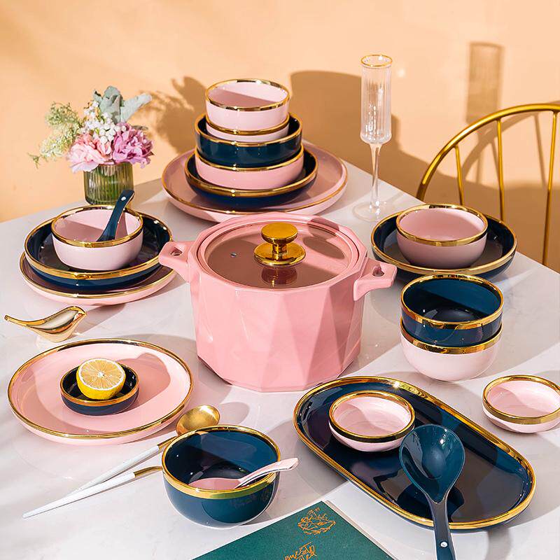 碗碟套装家用2025新款碗盘轻奢陶瓷碗高级感碗具乔迁餐具碗筷盘子,餐饮具,碗,淘宝优惠券,粉丝福利购,淘宝优惠卷