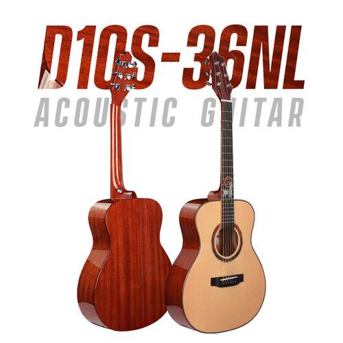 直发D10S-36寸面单民谣吉他颜值高易携带