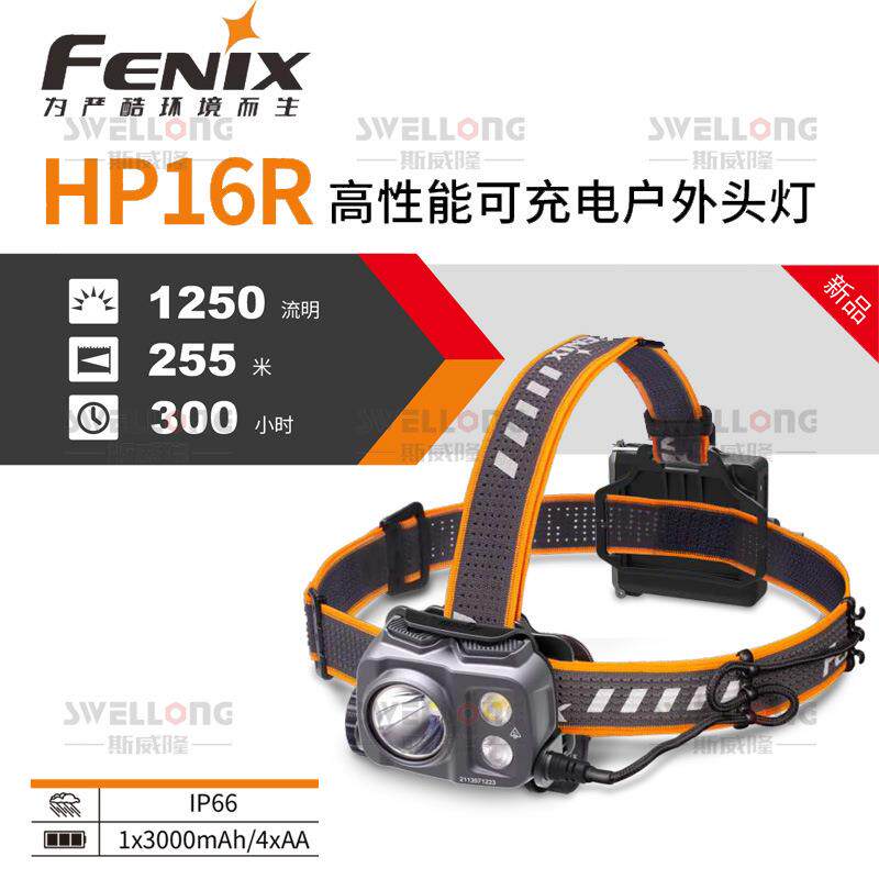 菲尼克斯FENIX高性能户外头灯HP16R作业头灯HP25R搜救头灯HP30R