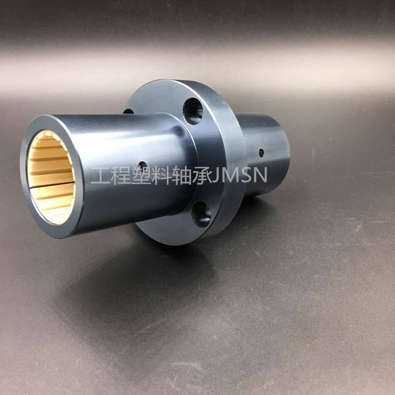 塑料直线轴承加长FJUMC-02-30圆方法兰 铝合金中间法兰耐磨无油