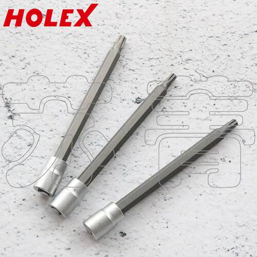 德国霍夫曼HOLEX加长星型梅花套筒螺丝起子批头 1/4英寸 TX8-TX40