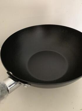 正品全新正品 日本天上野 生铁盖皇 2柄升 24cm 带玻璃长 小炒锅9