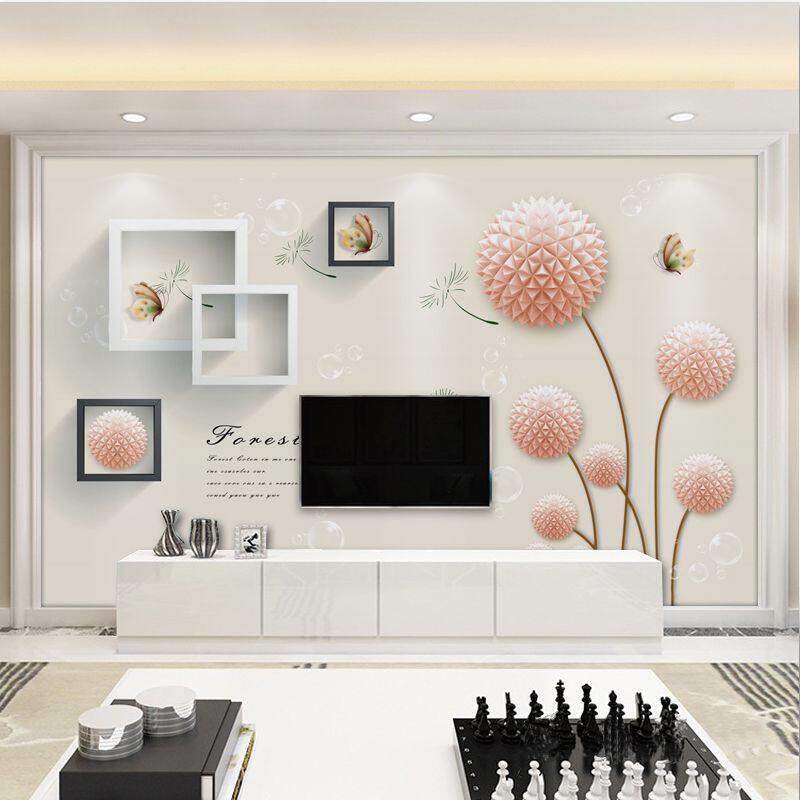 电视背景墙壁纸2020新款客厅家用墙纸现代简约8d立体装饰无缝墙布