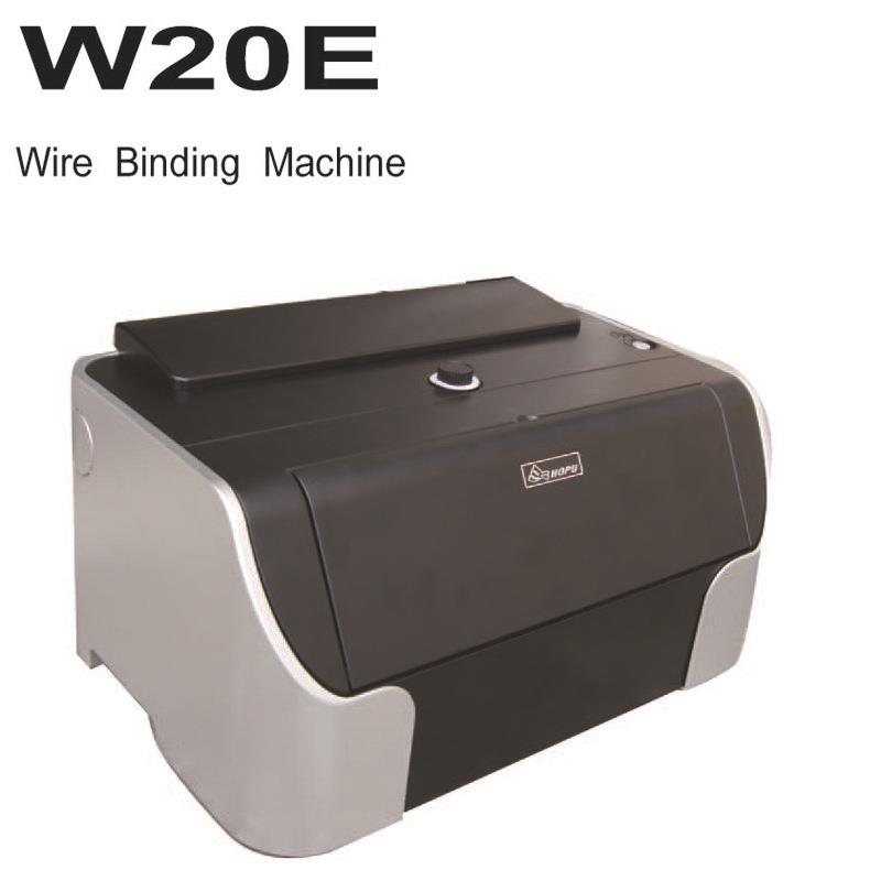 WD-W20E电动铁圈装订机A4胶圈双用34孔凭证装订机
