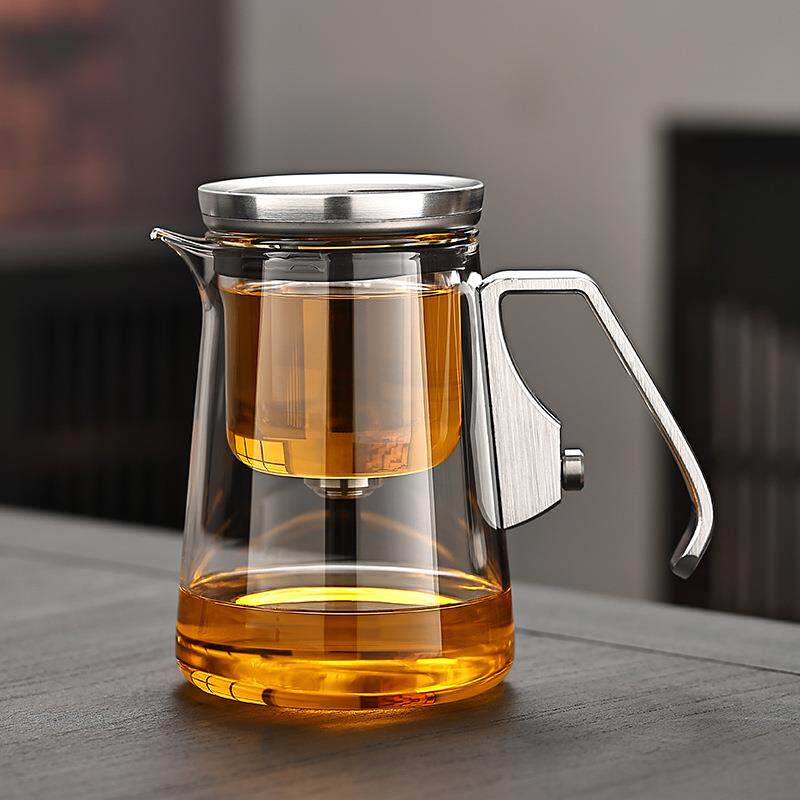 飘逸杯泡茶壶全玻璃内胆磁吸泡茶壶加厚茶水分离泡茶杯800ML