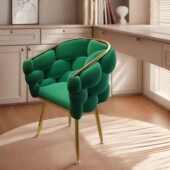 北欧轻奢化妆椅子梳妆台美甲简约凳子网红梳妆女生单人卧室泡泡椅