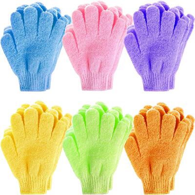 1Pc Five Fingers Bath Towel Gloves Bath Shower Candy Colors1