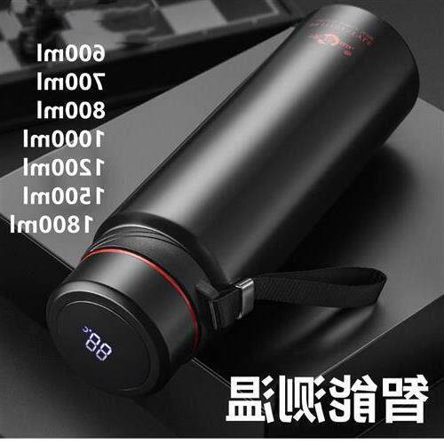 900ml vacuum cup Temperature Display Hot Water Bottle teacup