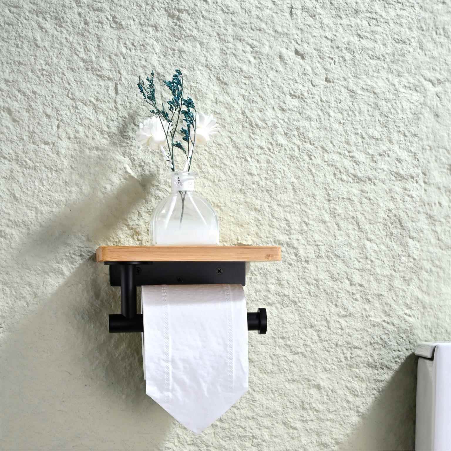 加厚面304不钢卷纸架木质板纸巾架无品牌/盒置物家用卫生间锈纸巾