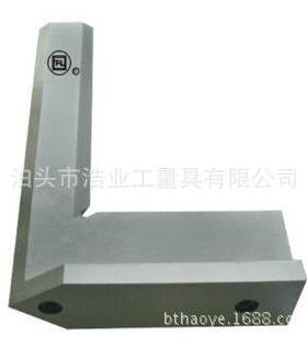 90度100x70刀口带座角尺DIN875/00标准不锈钢镀铬研磨面