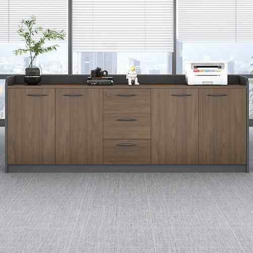 矮柜会议室茶水柜办公室办公柜子文件柜隔断柜带锁储物柜打印机柜