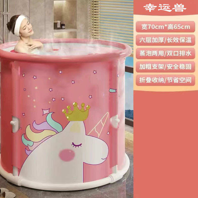 全身一键沐浴安装泡澡桶浴缸桶△澡儿童安装免大号洗澡可折叠大人