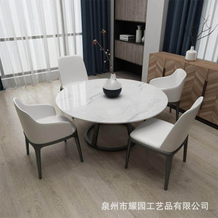 直销北欧大理石餐桌现代简约餐桌椅组合轻奢家用小户型饭桌子