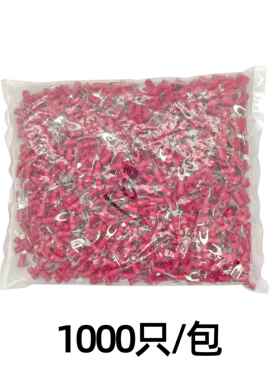 【货号03076】接线扣 红色U型和圆接线扣接线端子五金件插件