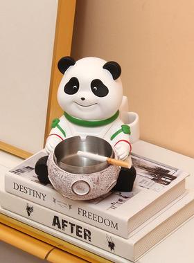 创意卡通宇航员烟灰缸办公室ins个性桌面客厅家居收纳小摆件装饰