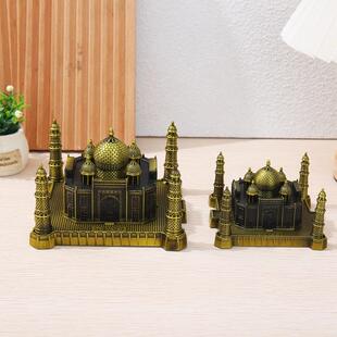 印度泰姬陵模型摆件金属工艺品世界地标建筑旅游纪念品家居装饰品