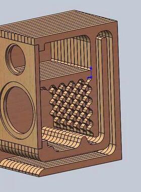 3寸4寸6.58寸寸迷宫音箱HIFI书架蜂窝空壳高密度板桦木音响