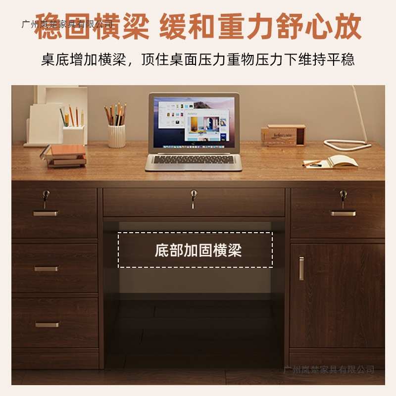 实木电脑桌卧室书桌家用学生写字桌办公室简约现代老板桌办公桌子