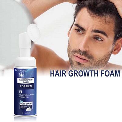 East Moon Men's Hair Foam - For cleansing, moisturizing, and