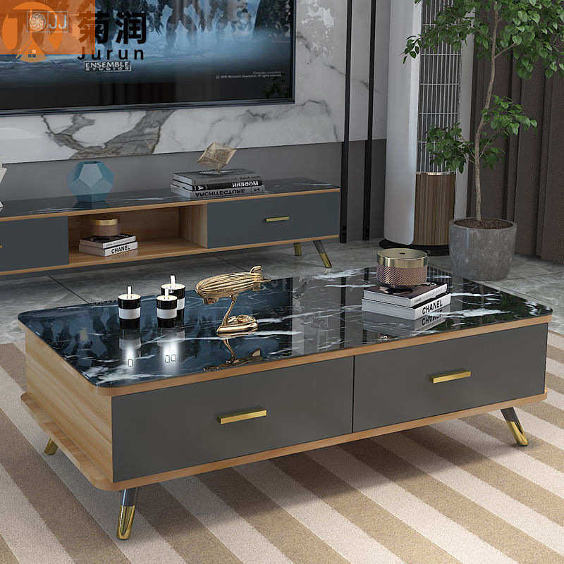 简约电视柜茶几组合现代简约茶几家用客厅小户型出租屋爆款茶几