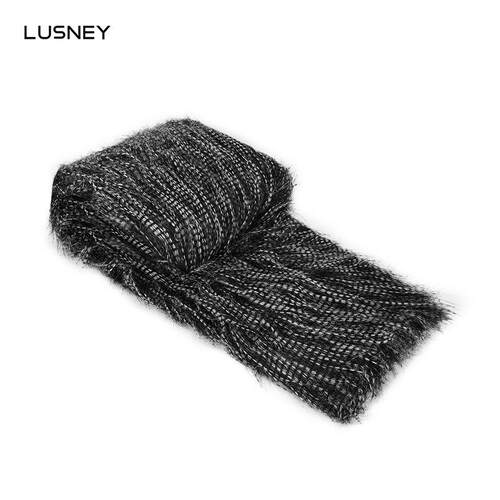 新品黑白纹理雀毛棉麻搭毯床尾毯搭巾披毯样板间酒店民宿床品