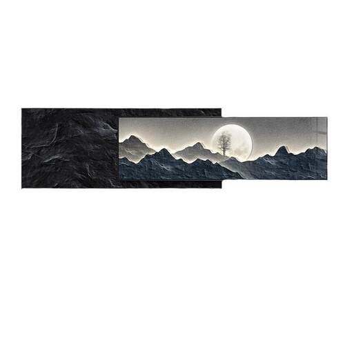 家有靠山轻奢高档客厅装饰画新中式沙发背景墙挂画肌理画现代简约