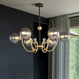 轻奢客厅吊灯2024年新款 现代简约餐厅灯大气大厅灯具魔豆卧室主灯