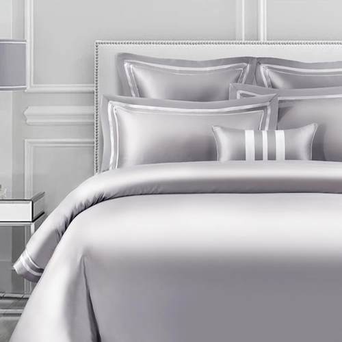 正品进口104支及长绒高端奢华素色纯棉四埃件欧式超套柔亲肤加大