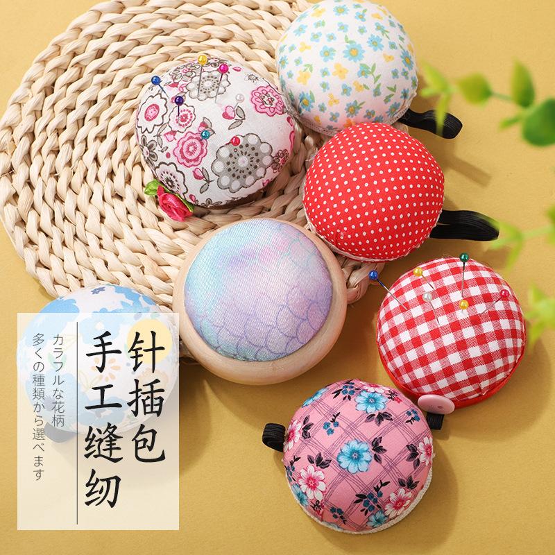 diy十字绣布艺工具原木底座针