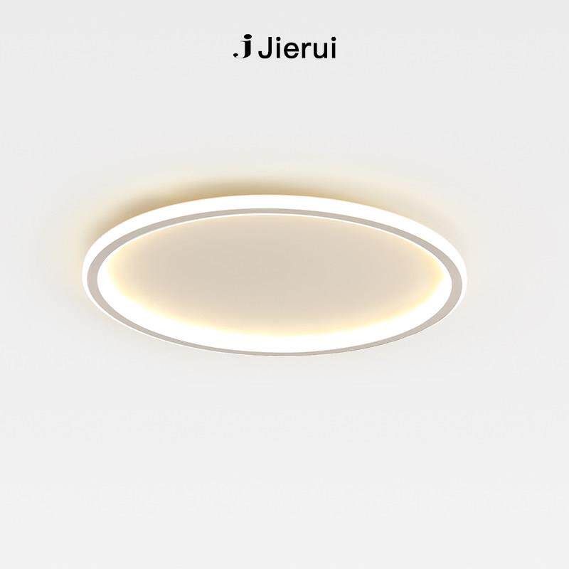 卧室吸顶灯现代简约圆形书房灯北欧艺术智能艺术led主卧房间灯具