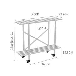 花架子客厅落地式多层盆景架万向轮移动植物摆放架铁艺置物架阳台
