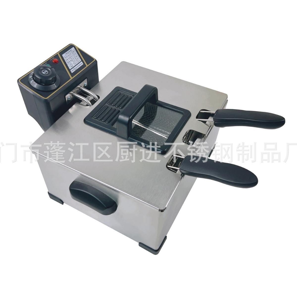 源头厂家/商用5-6升可视窗电炸炉油炸锅电炸锅出口产品可改插头