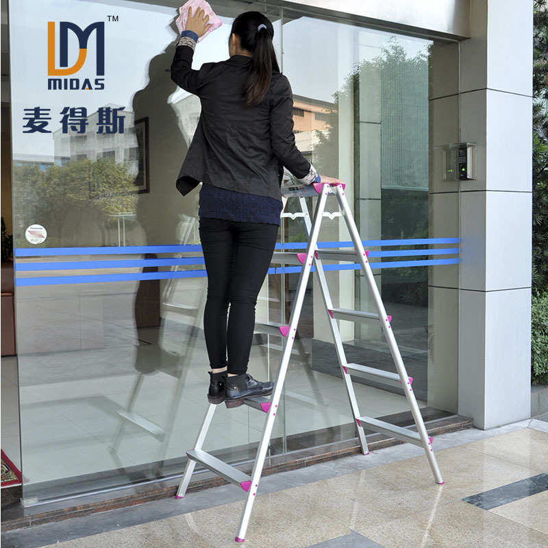 铝合金家用人字梯 折叠梯 多功能梯 轻巧便携伸缩梯加厚梯 家用梯