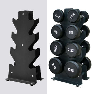 家用健身器材4对装8只多副付哑铃架放置收纳钢板50KG套装小型立式