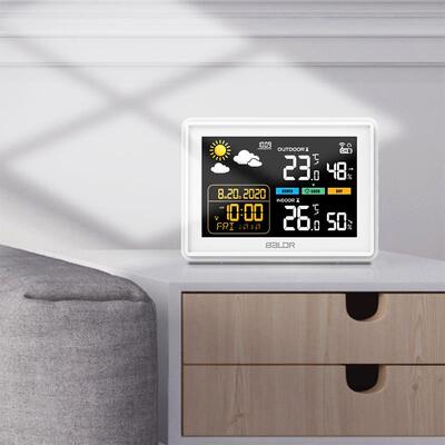 带易美特多功能贪睡懒背人B0359WST闹屏钟温度日期日期星期同显示