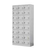 工厂员工鞋 柜水杯柜宿舍六门铁皮衣柜带锁24门储物柜铁皮柜厂家