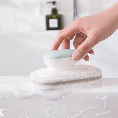 table top brush toilet sink sponge cleaning brush bathroom