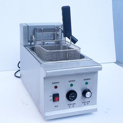 油炸锅商用摆摊炸炉单缸单筛电炸锅大容量炸薯条油条油炸机