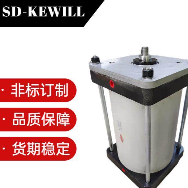 纸厂设备300mm缸径铁端盖铝缸体DTSC300-315-FA非标大口径气缸