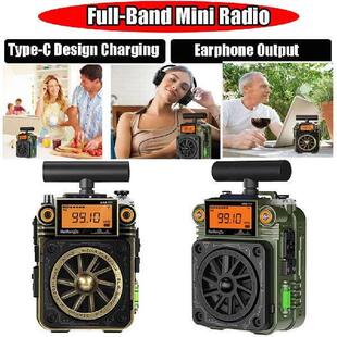 Radio Mini with Bluetooth External Full Speaker Band